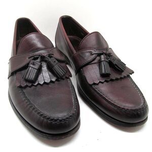 Allen Edmonds Enfield Mens Browm Kilted Tasseled Full Strap Loafers  US 10.5 D